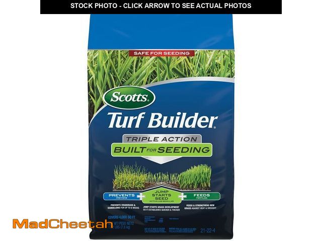 Lot 74-13697063 - Scotts Turf Builder For Seeding, Weed Preventer , 4,000 sq. ft., 17.2 lbs. - UNUSED