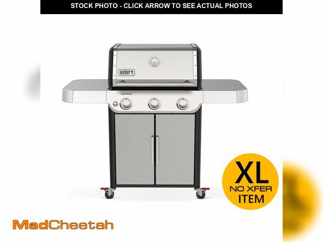 Lot 74-13119633 - Weber Genesis S-315 Liquid Propane Gas Grill for Outdoor Grilling, 3 Burners, Stainless Steel - UNUS...