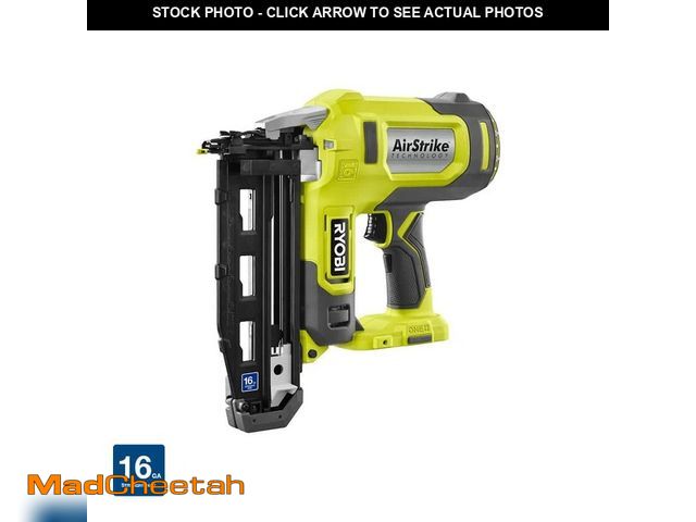 Lot 74-12553514 - RYOBI ONE+ 18V AirStrike 16-Gauge Cordless Finish Nailer (Tool Only) - UNUSED