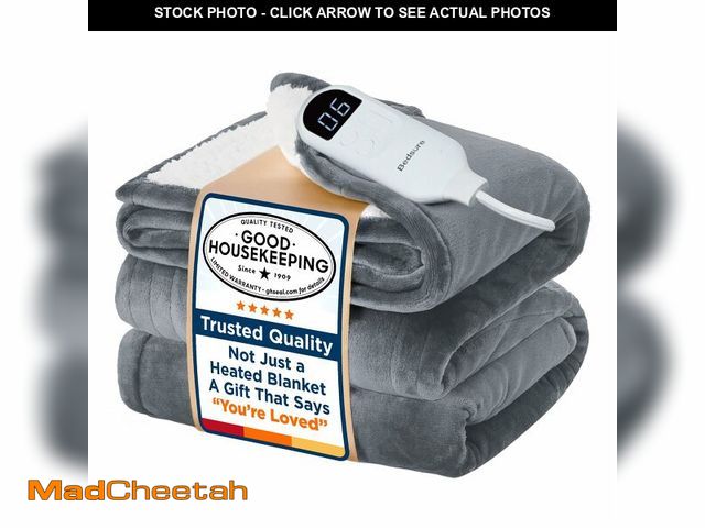 Lot 74-13566779 - Bedsure Electric Blanket Twin - Soft Flannel Heated Blanket Twin Size, GentleSoft Fast Heating with ...