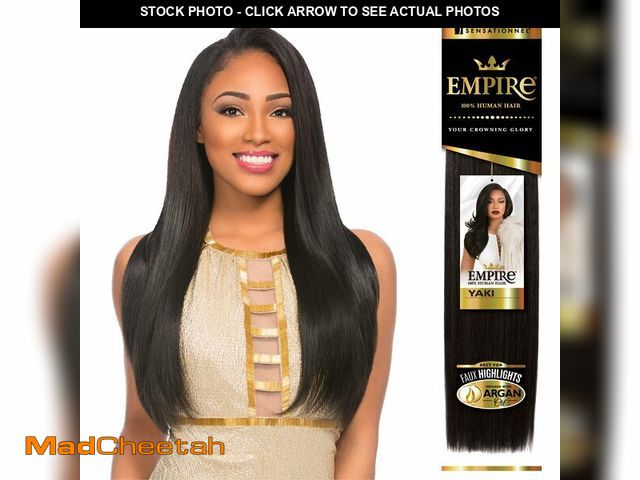 Lot 74-12716925 - Sensationnel Empire yaki human hair - Tangle Free Weaving for Quick Weave and Sew in Styles for Faux...