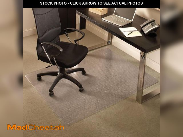 Lot 74-12098188 - ES Robbins Everlife Anchor bar Rectangle Vinyl Chair Mat for Medium Pile Carpet, 36 by 48", Clear - ...
