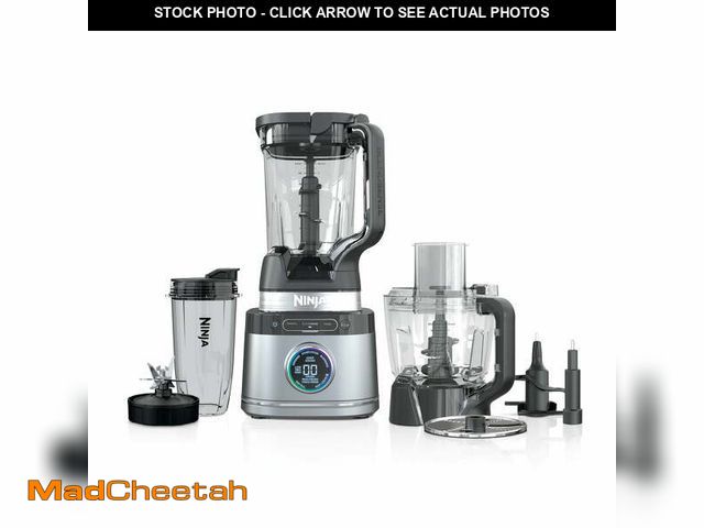 Lot 74-12942183 - Ninja Detect Kitchen System Blender, Feed Chute with Slicing &amp; Shredding Disc, Smoothies, Crush,...