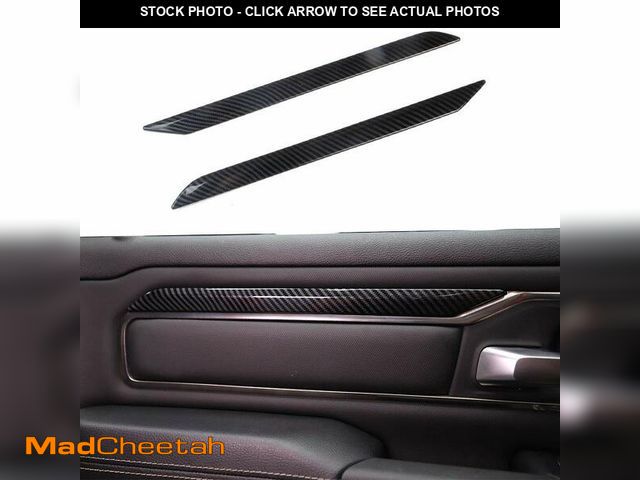 Lot 74-12702608 - Korlot 2Pcs Carbon Fiber Front Door Panel Decor Trim Cover for Dodge Ram 1500 2019+ - UNUSED