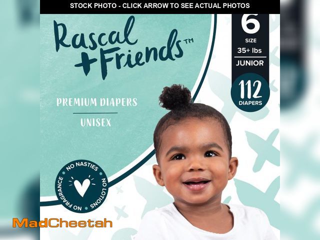 Lot 74-12379192 - Rascal + Friends Premium Diapers Size 6  112 - UNUSED
