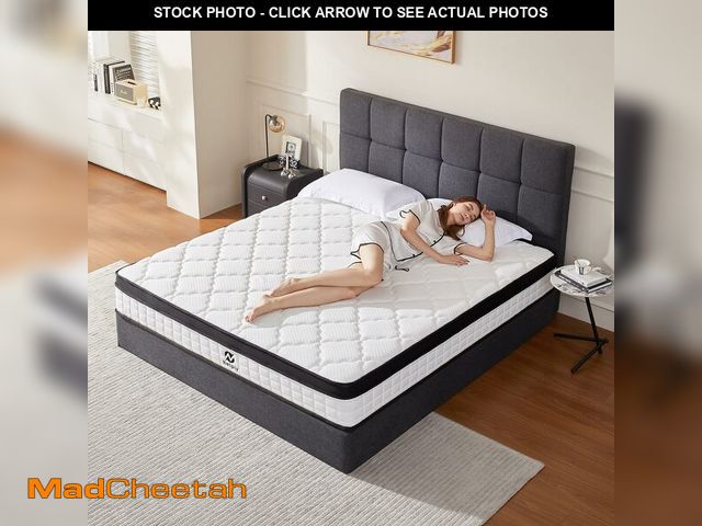 Lot 74-14612491 - netply Queen Mattress,12 Inch Queen Size Hybrid Mattress in a Box, Upgraded Memory Foam &amp; Indepe...