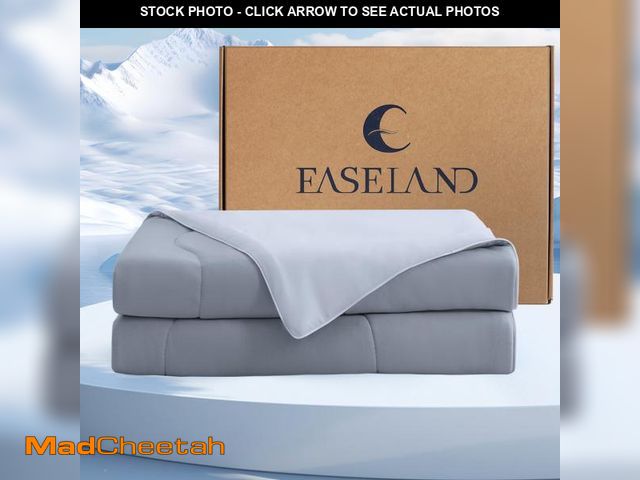 Lot 74-12277422 - EASELAND Lyocell Cooling Comforter King Size, Cooling Blanket for Hot Sleepers, All-Season Double-Si...