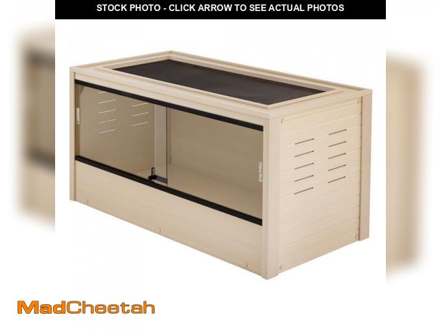 Lot 74-12272549 - New Age Pet ECOFLEX 48" Mojave Reptile Lounge -Durable Wood Plastic Composite Habitat with Ventilati...
