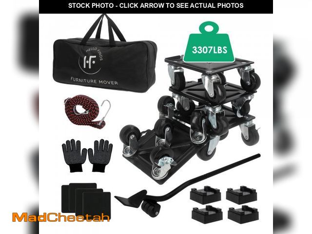 Lot 74-12383181 - [Clearance] Furniture Dolly, Furniture Movers with 5 Wheels 360ÃÂ° Rotatable and Lockable, 4 Packs ...