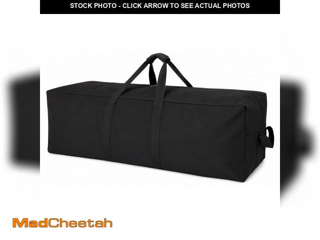 Lot 74-14146701 - DoYiKe Extra Large Canvas Travel Duffle Bag Heavy Duty, Sports Travel Military Camping Tent Storage ...