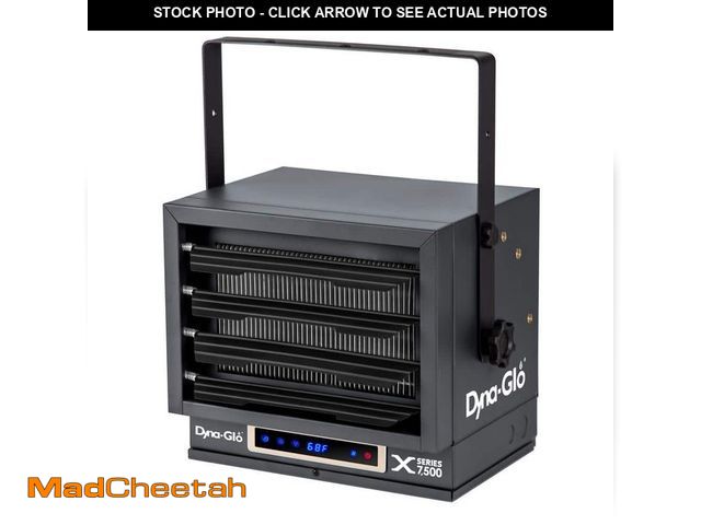 Lot 74-13001657 - Dyna-Glo 25,590 BTU 7,500-Watt Electric Garage Heater with Bluetooth and WiFi Product - UNUSED