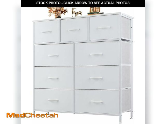 Lot 74-14279164 - Atilioo Dresser for Bedroom with 9 Drawers, Anti-Tip Fabric Storage Tower - UNUSED