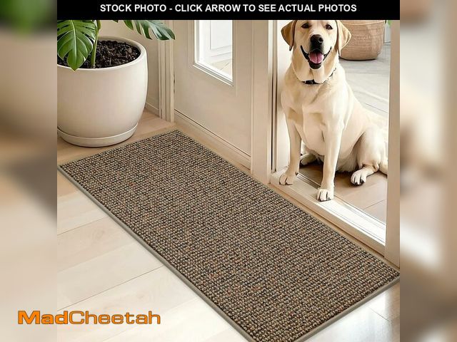 Lot 74-13947896 - BEQHAUSE Dirt Trapper Door Mat 20" x 48", Non-Slip Washable Doormats Entrance Mat, Dirt Resistant an...