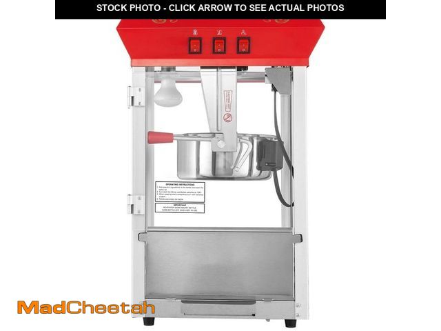 Lot 74-14182626 - SKYSHALO Popcorn Maker, 850 W Popcorn Popper Machine, 8 oz Kettle Makes 48-Cups per Batch, Counterto...