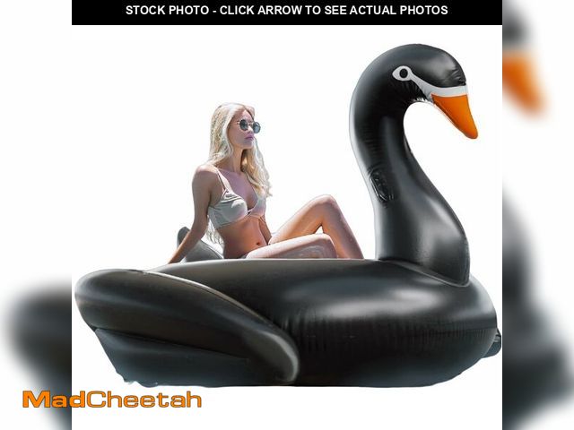 Lot 74-14433366 - Vercico Giant Pool Float Adult Heavy Duty 70" Black Swan Pool Floaties for Adults Swimming Pool Loun...