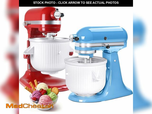 Lot 74-12713080 - Ice Cream Maker Attachment for KitchenAid Stand Mixer, Compatible with KitchenAid 4.5/5QT/6QT access...