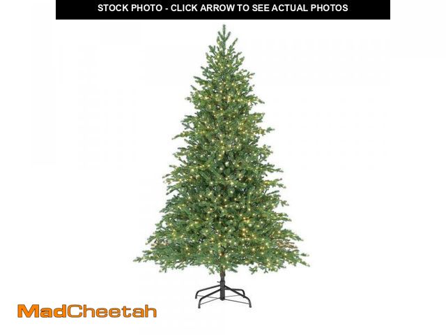 Lot 74-12531184 - 7.5 Ft. Pre-Lit LED Elegant Grand Fir Artificial Christmas Tree - UNUSED