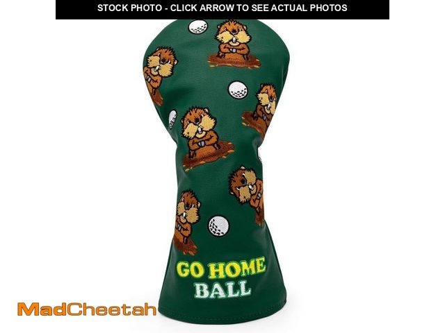 Lot 74-12307211 - Golf Driver Headcover Ace of Spade Golf Driver Head Cover- Black (PU) Leather Golf Club Headcovers D...