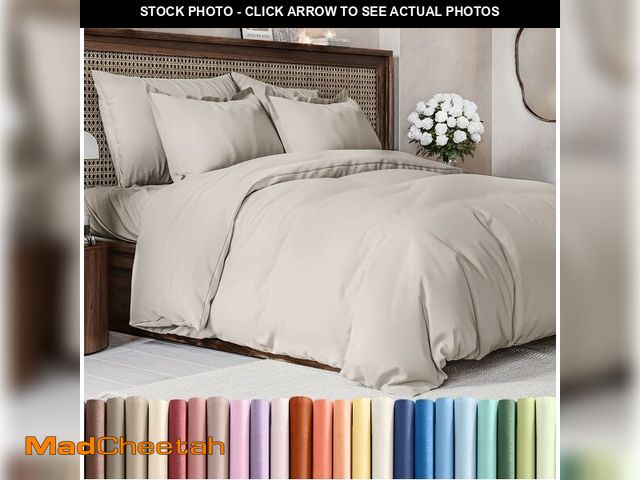 Lot 74-12700165 - Duvet Cover Full Size Set - Extra Soft Full Size Duvet Cover 80 x 90 with 2 Pillow Shams - Hotel Lux...