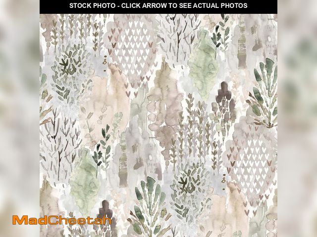 Lot 74-13768243 - RoomMates RMK12331PLW Taupe Watercolor Tree Mosaic Peel and Stick Wallpaper, Beige/Grey - UNUSED