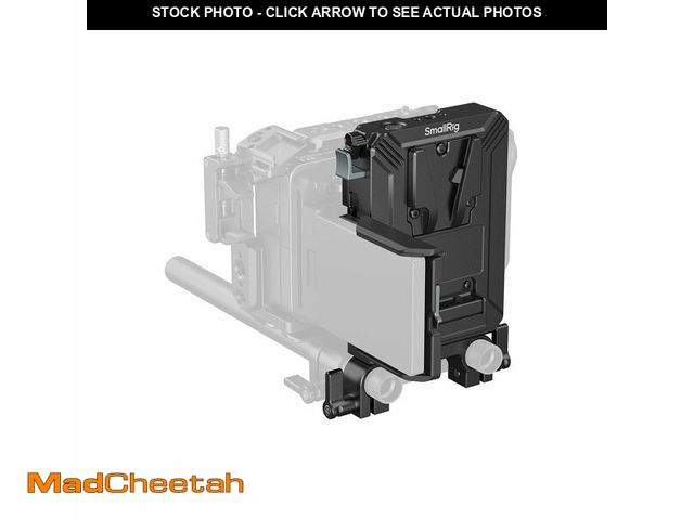 Lot 74-14213570 - SMALLRIG V-Mount Battery Plate Kit for 15mm LWS Rods, with Dual Rod Clamp, LCD Screen Protector &amp...