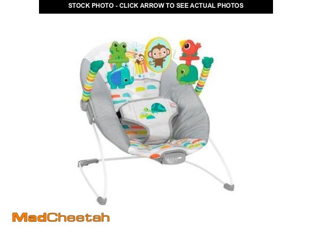 Lot 74-12427183 - Bright Starts Playful Paradise Vibrating Baby Bouncer with Toys - UNUSED