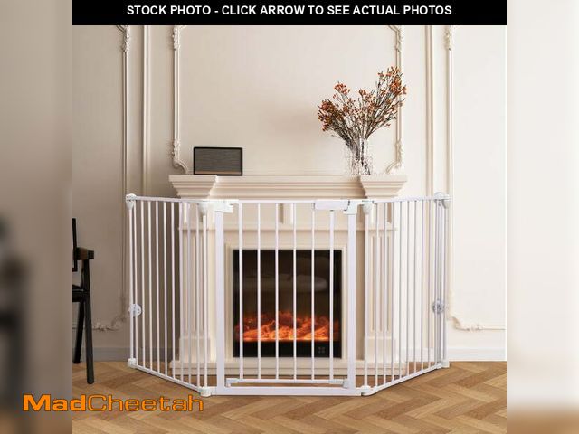 Lot 74-12549123 - Baby Gate, Caveen 3Panels 80" Extra Wide Baby Safety Gate for Doorway Kitchen Playard for 0-3 years ...