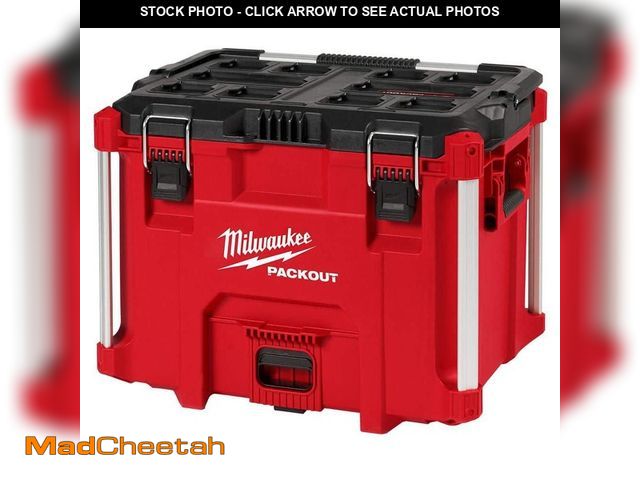 Lot 74-14280188 - Milwaukee PACKOUT 22 in. Resin Modular XL Tool Box With Handle - USED