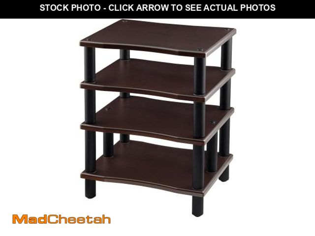 Lot 74-12273983 - Monolith 4 Tier Audio Stand XL - Open Air Design, Each Shelf Supports up to 75 Lbs, Perfect Way to O...