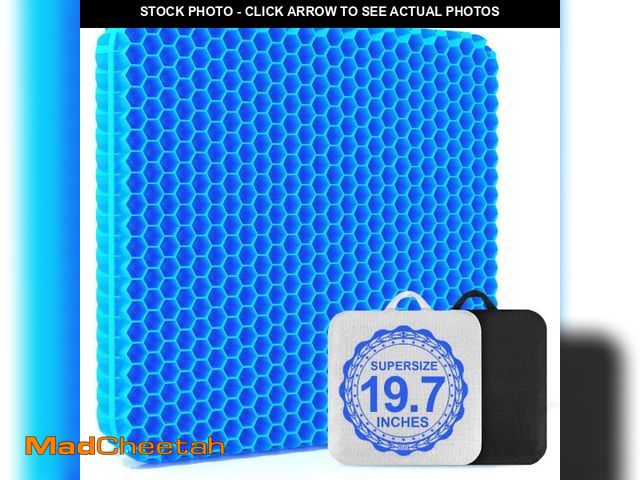 Lot 74-12046962 - 19.7ÃÂ¯ÃÂ¼Ã¢â¬Å¡ Gel Seat Cushion, Super Large &amp; Thick Office Chair Cushion for Long Sitting ...