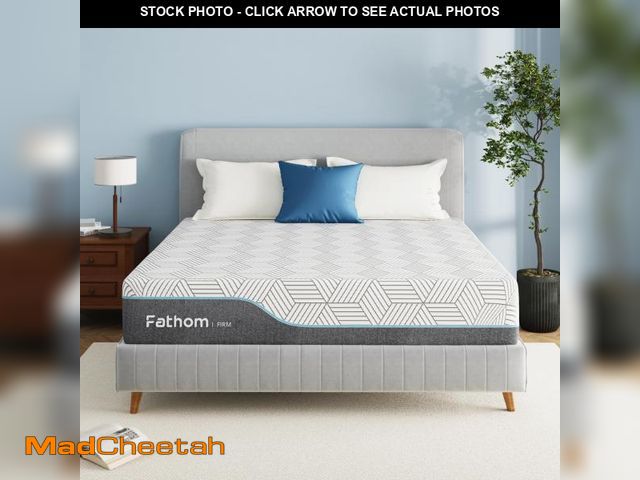 Lot 74-12493452 - FATHOM Firm Queen Mattress 12 Inch Memory Foam Mattress Queen Size Bed in a Box for Back Pain Relief...