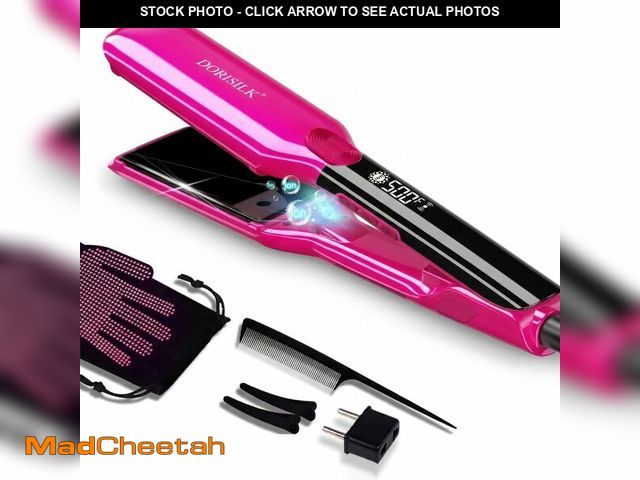 Lot 74-14266443 - DORISILK 500 Degree High Temp Professional Hair Straightenr Ã¯Â¼Å Ceramic 1.75 Inch Wide Flat Iron ...