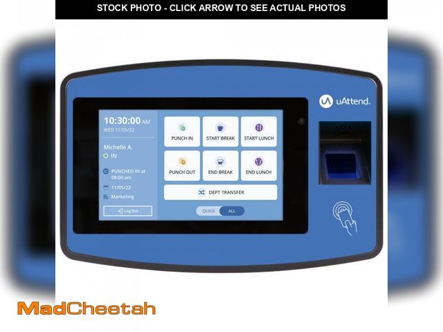Lot 74-12419329 - uAttend NX2500 Biometric Fingerprint, RFID, PIN Time Clock for Small Business Ã¢â¬â Cloud-Based A...
