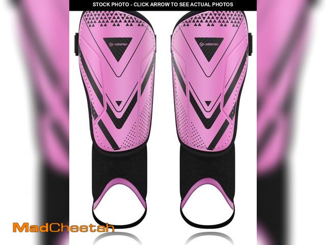 Lot 74-11558241 - Upgraded Soccer Shin Guards for Kids Youth, CE Certified AirsFish Shin Ankle Guard Sleeves Protectio...