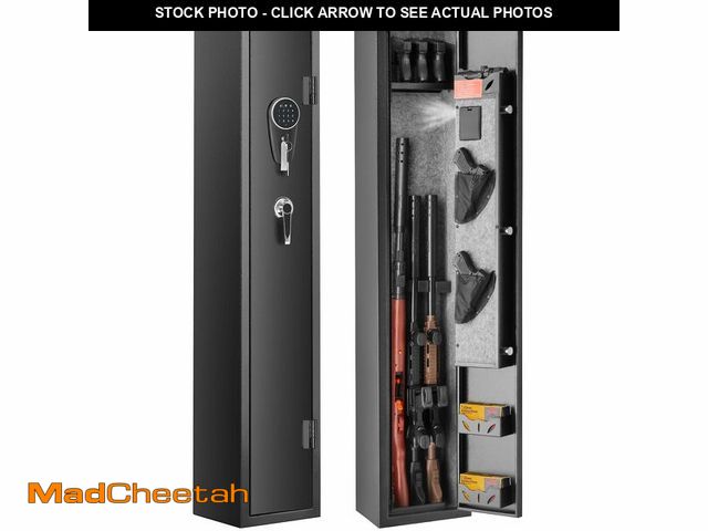 Lot 74-13789164 - VEVOR 2 Rifles Gun Safe, Rifle Safe with Lock &amp; Digital Keypad, Quick Access Gun Storage Cabinet...