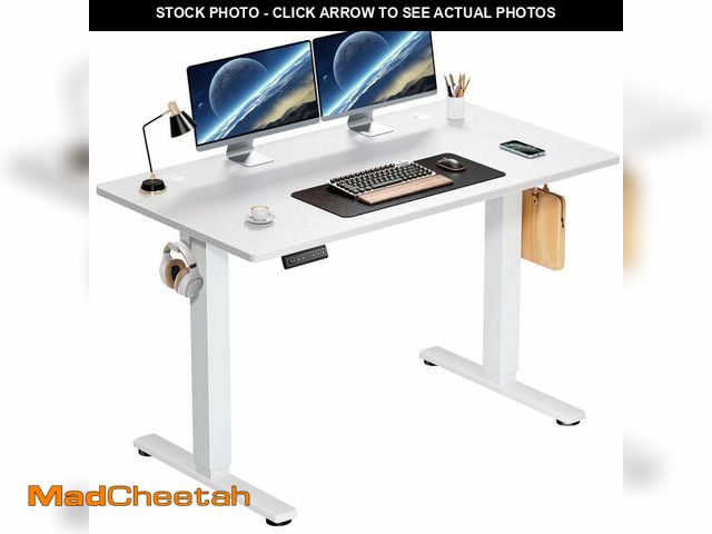Lot 74-13816224 - edx Electric Standing Desk, Height Adjustable Desk, 48 x 24 Inches Ergonomic Stand up Desk with Memo...