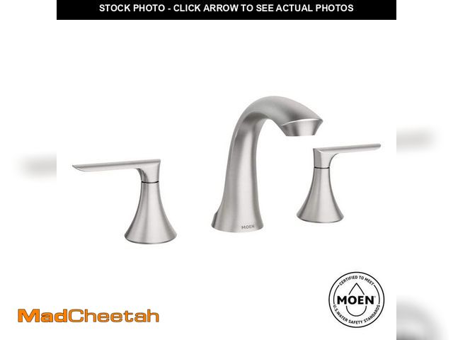 Lot 74-13039282 - MOEN Findlay 8 in. Widespread 2-Handle Bathroom Faucet in Spot Resist Brushed Nickel (Valve Included...