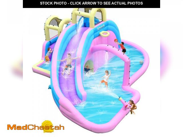 Lot 74-12166004 - Large Inflatable Water Slide for Big Kids, Water Bounce House, Outdoor Blow Up Pool, Climbing Wall, ...