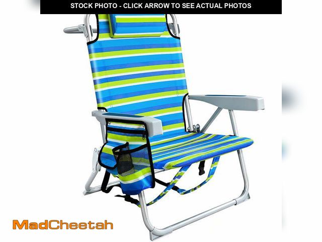 Lot 74-14324172 - ELFWOLF Backpack Beach Chair for Adults, Lightweight Portable Folding Sand Chair, Double-Layer Oxfor...