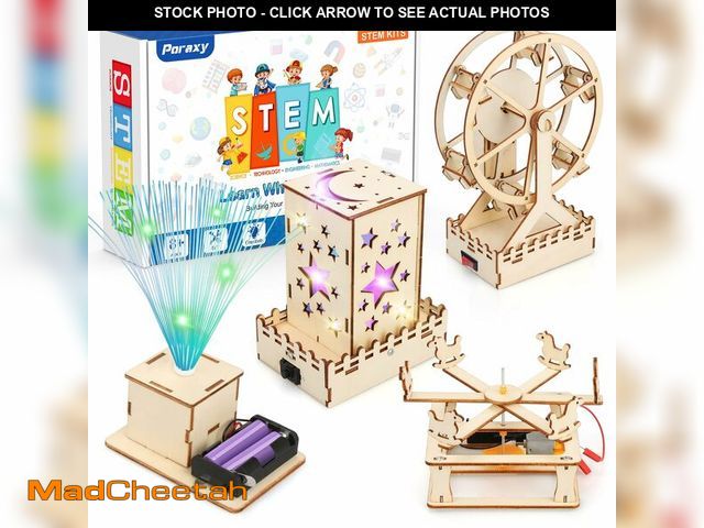 Lot 74-13523445 - Poraxy 4 in 1 STEM Kits for Kids Age 8-10 Science STEM Projects for Kids 8-12 3D Puzzles Educational...