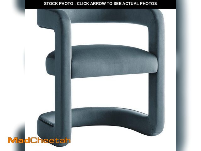 Lot 74-12746662 - MODWAY Winslow Stain-Resistant Performance Velvet Dining Chair in Cadet Blue - UNUSED