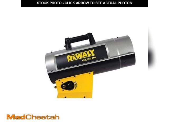 Lot 74-13691568 - DEWALT 150,000 BTU Portable Forced Air Propane Outdoor Heater - UNUSED