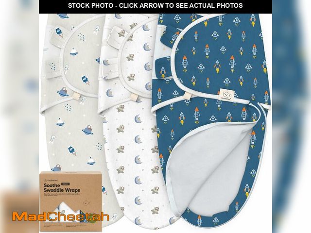 Lot 74-12323743 - Baby Swaddle Sleep Sacks with Zipper - 3-Pack Swaddles for Newborns 0-3 Months, Infant, Baby Girls, ...