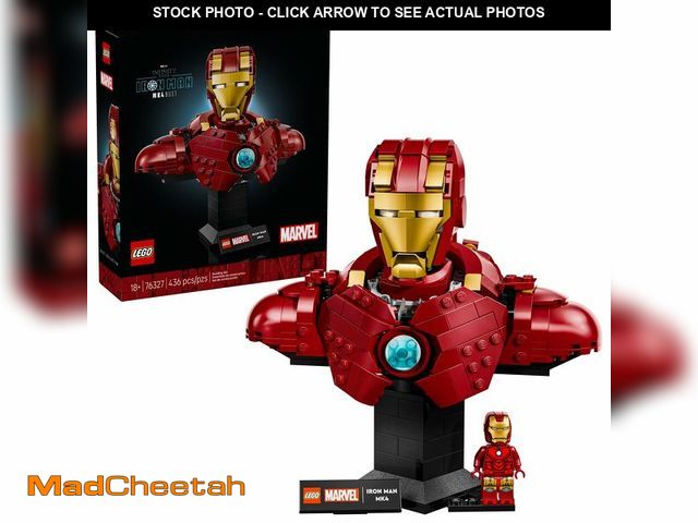 Lot 74-13951710 - LEGO Marvel Iron Man MK4 Bust - Building Kit for Adults, Ages 18+ - Includes Iron Man Minifigure - C...