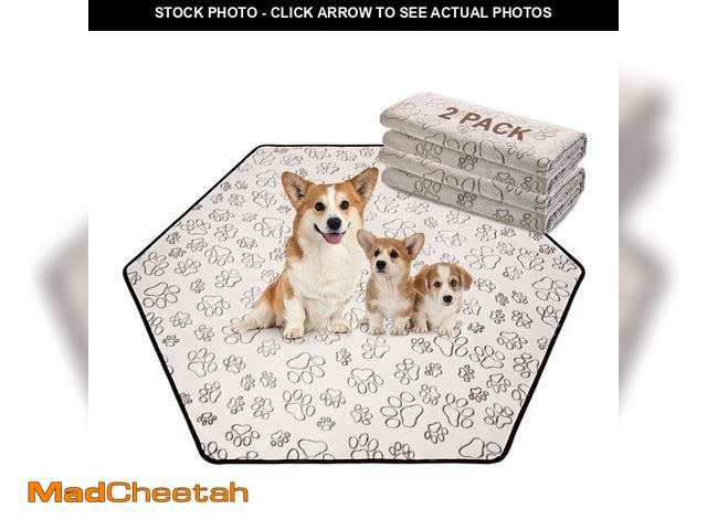 Lot 74-14384363 - Qeils Reusable Puppy Pads, Washable Pee Pads, Leakproof 55"x 62" 2 Pack - UNUSED