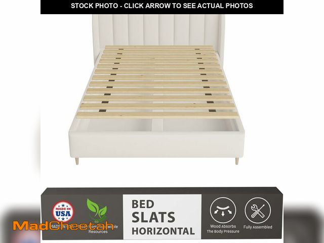 Lot 74-12695617 - Greaton, Wooden Twin Bed Slats for Support Under Mattress - Replacement Wood Slats for Twin Size Bed...