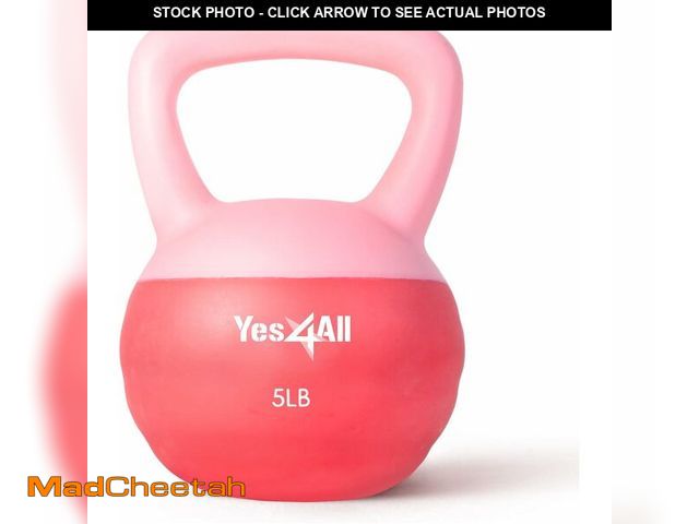 Lot 74-12544502 - Yes4All Soft Kettlebell, PVC Kettlebells Exercise Weights &amp; Color-Coded Strength Training Soft K...