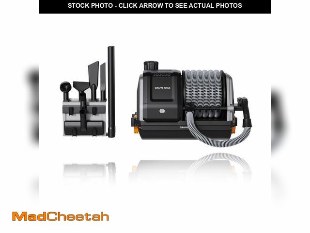 Lot 74-12689094 - Giraffe Tools Grandstorm Retractable Vacuum Cleaner Wall-Mounted, Shop Wet Dry Vacuum Cleaner with 6...