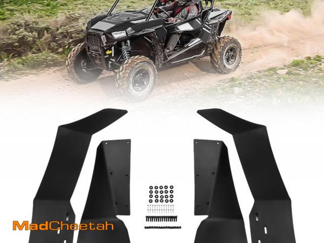 Lot 74-12508492 - KEMIMOTO UTV Fender Flares 4PCS, Extended Mud Flap Guards Compatible with Polaris RZR S 900/S 1000/R...