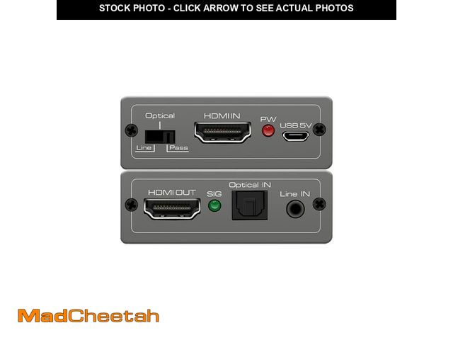 Lot 74-12458255 - QXUAN 3 5mm Optical 5 1ch DVI to HDMI Audio Inserter Embedder Adaptor Converter 2 Input HDMI 2.0 Aud...